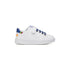 Sneakers bianche con dettaglio colorato sul tallone Benetton Penn Crack Td, Scarpe Bambini, SKU s334000050, Immagine 0